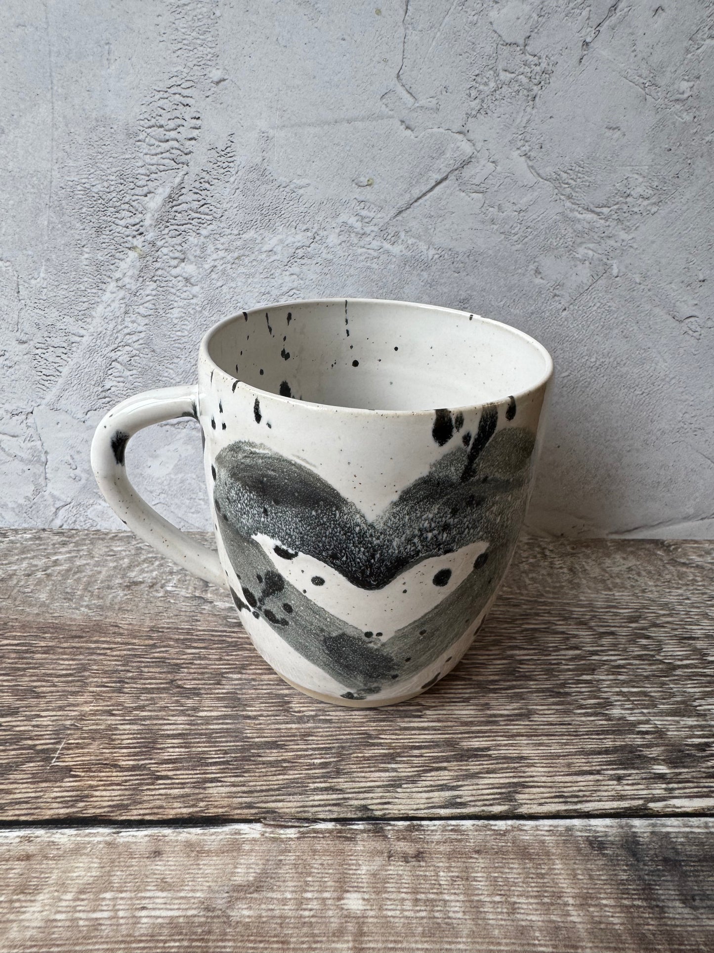 Mug - Monochrome Heart Design