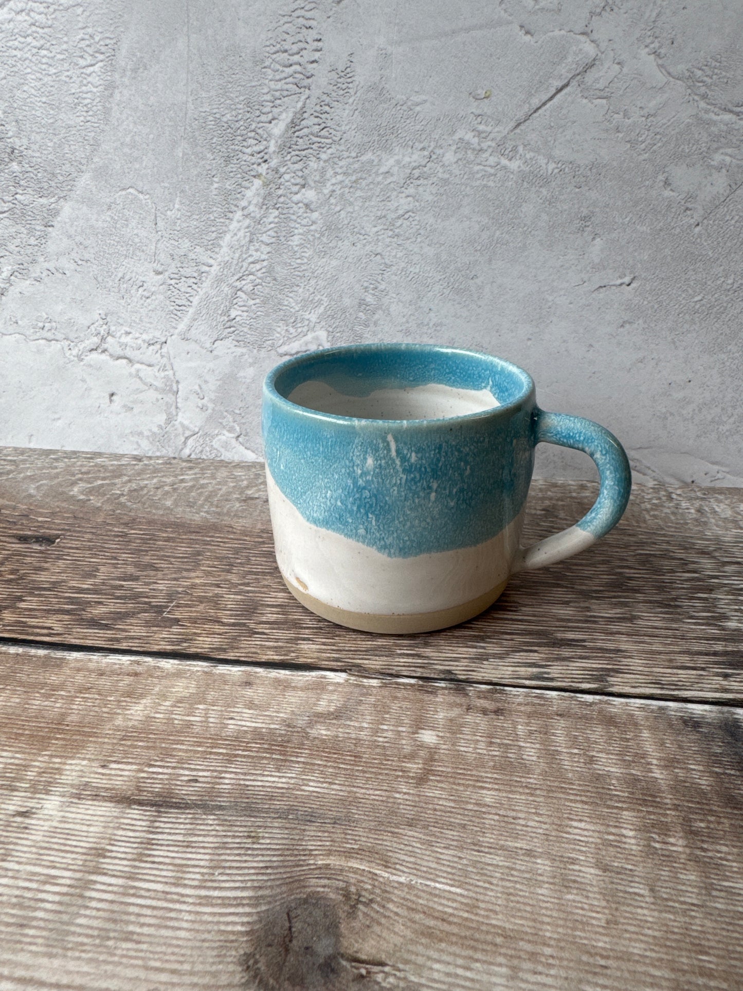 Espresso Cup - Turquoise/White