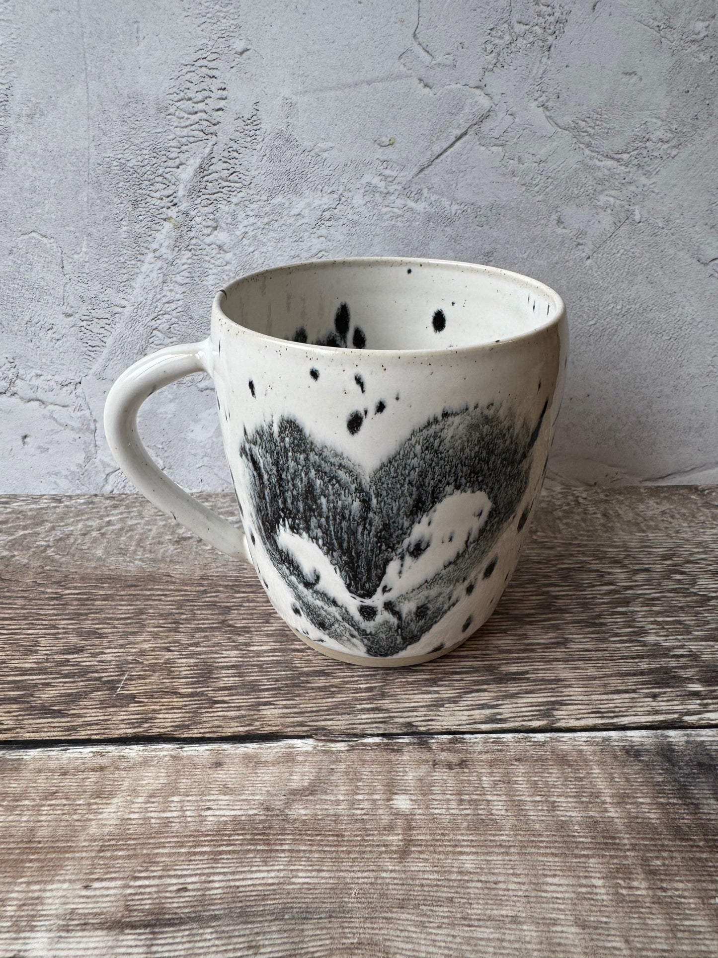 Mug - Monochrome Heart Design
