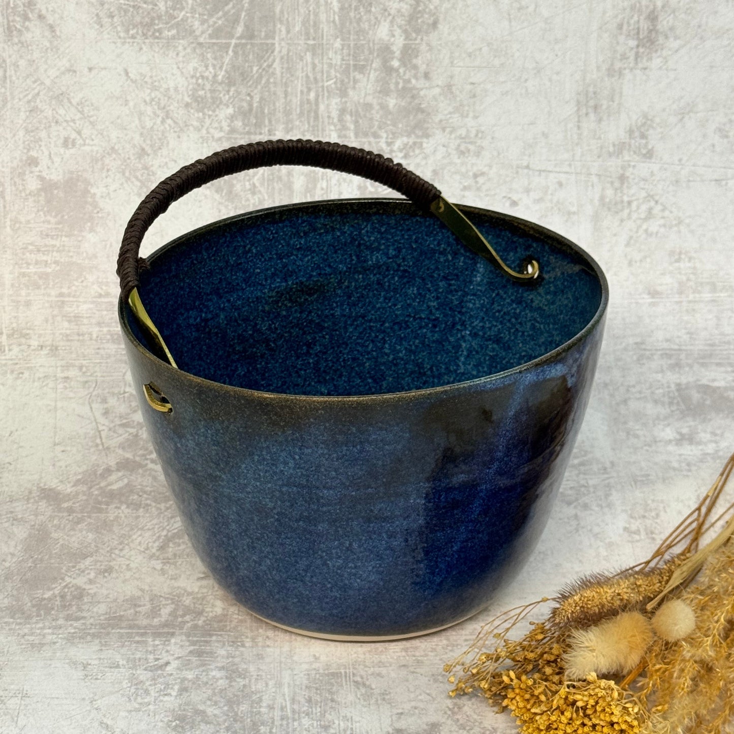 Handled Wine Cooler - Dark Blue