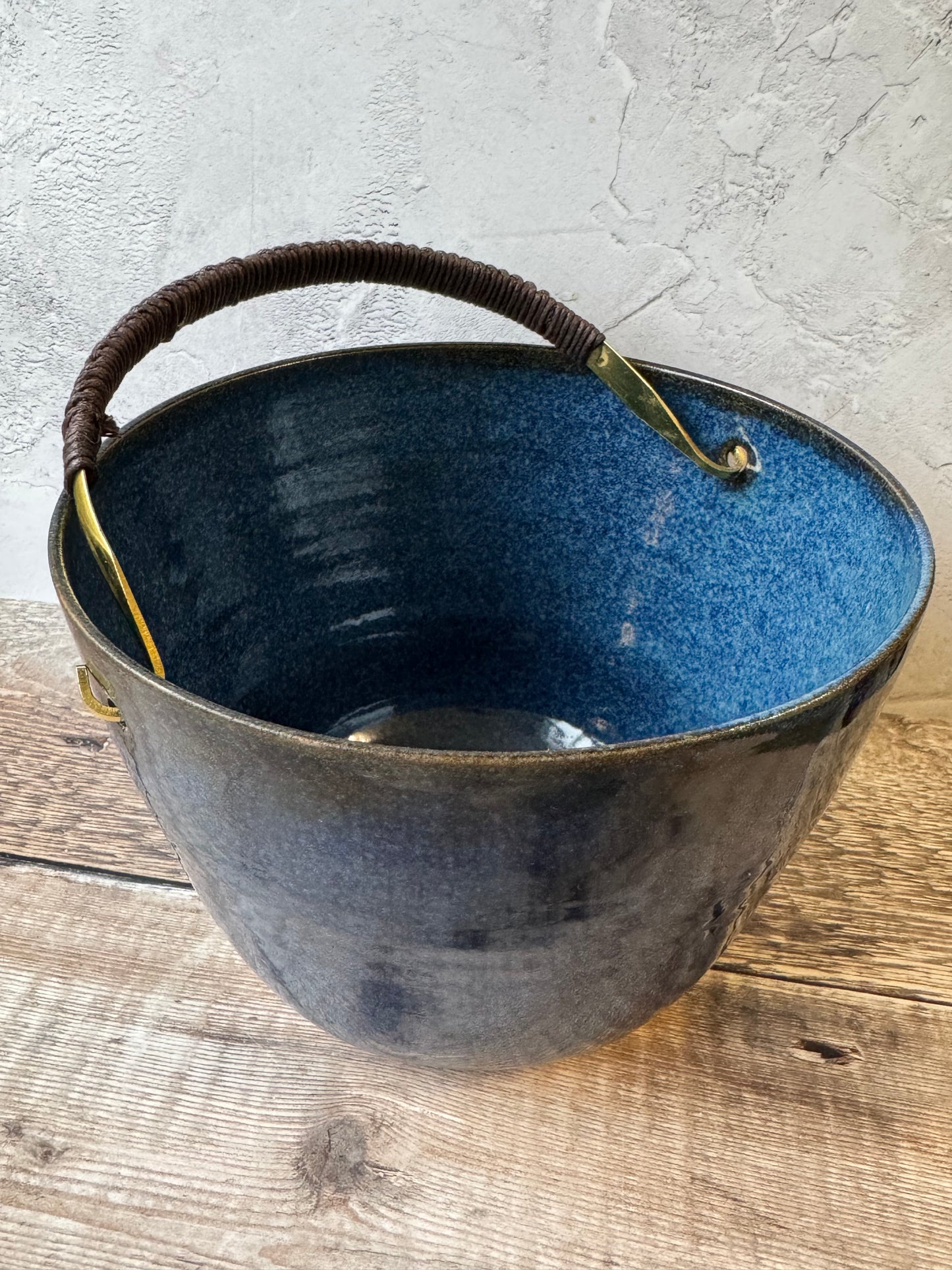 Handled Wine Cooler - Dark Blue