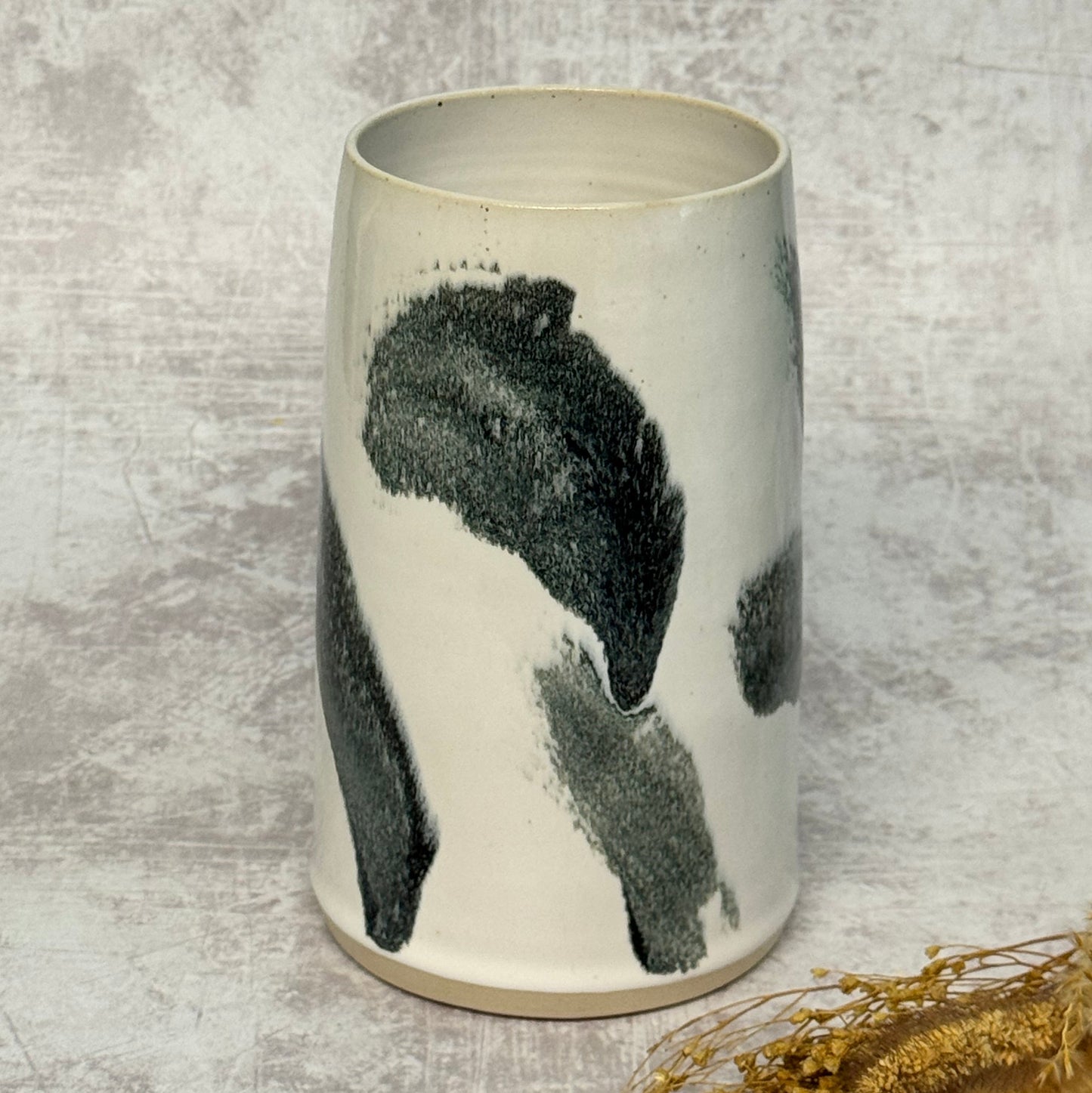 Vase - Monochrome Abstract Design