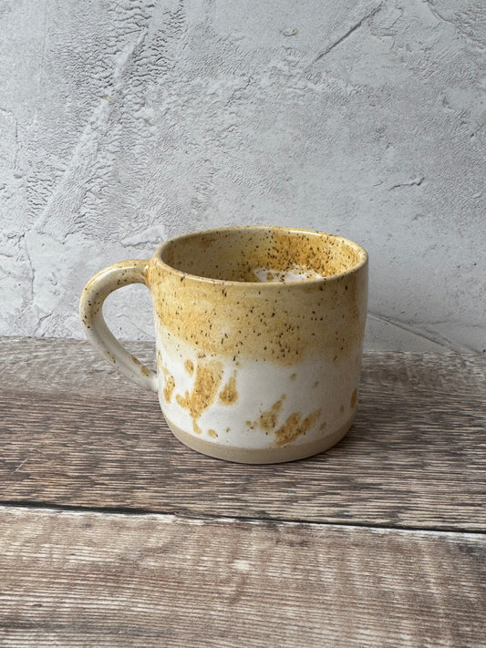 Espresso Cup - Ochre/White