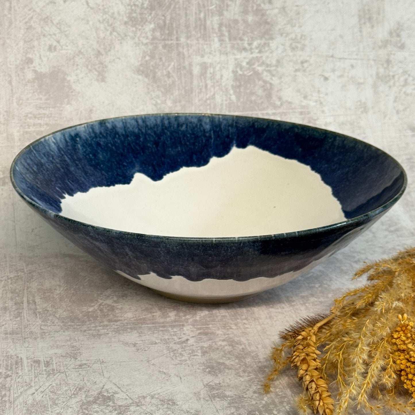 Serving Bowl - Lapping Waves Design