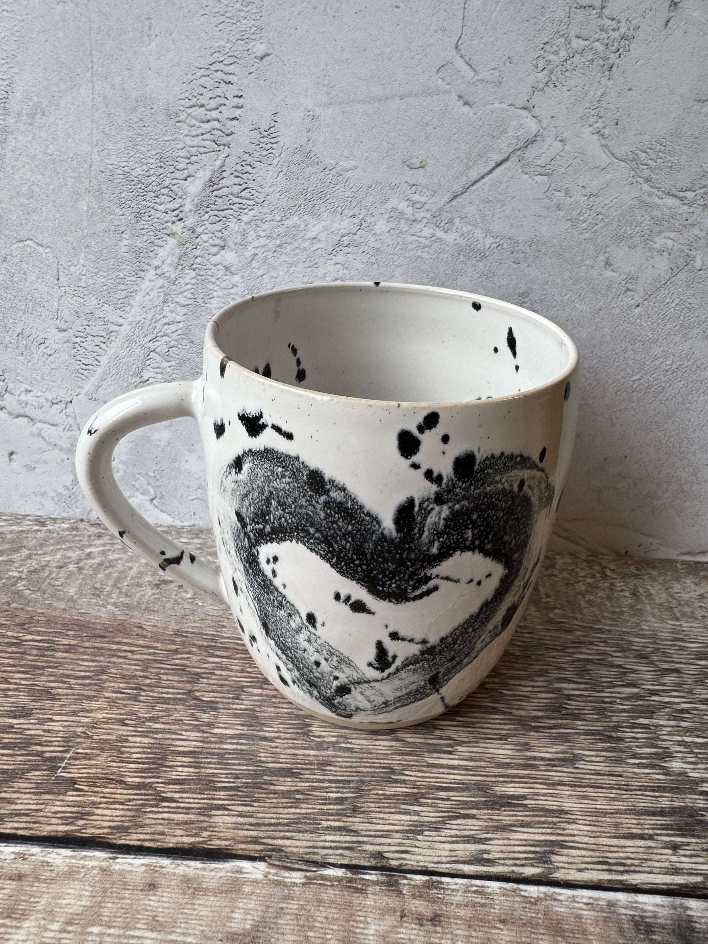 Mug - Monochrome Heart Design