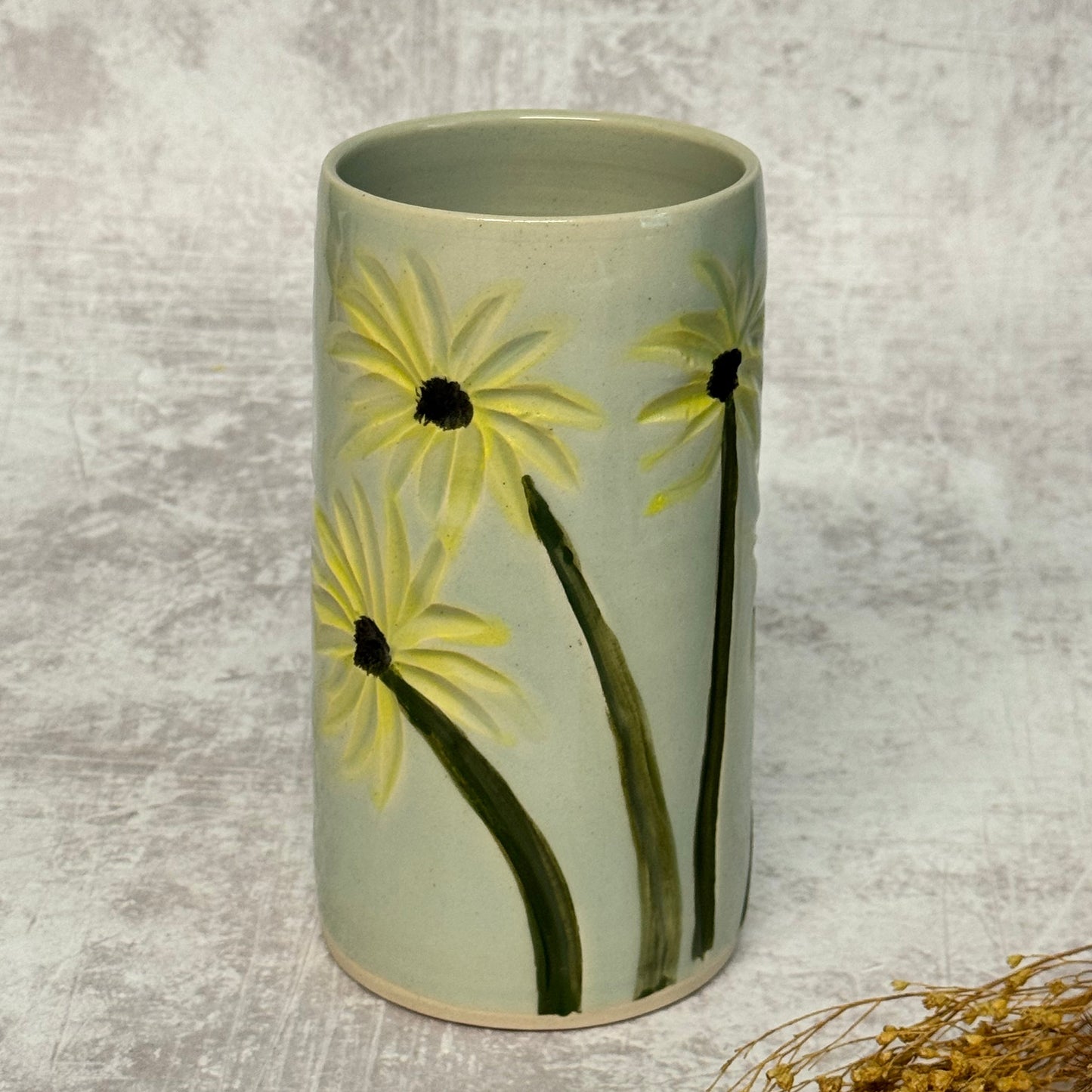Vase - Carved Flower Design