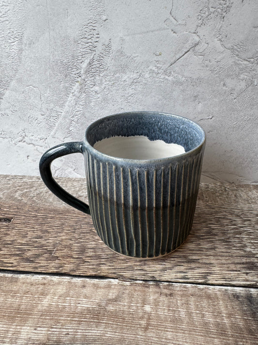 Mug - Carved Midnight Blue